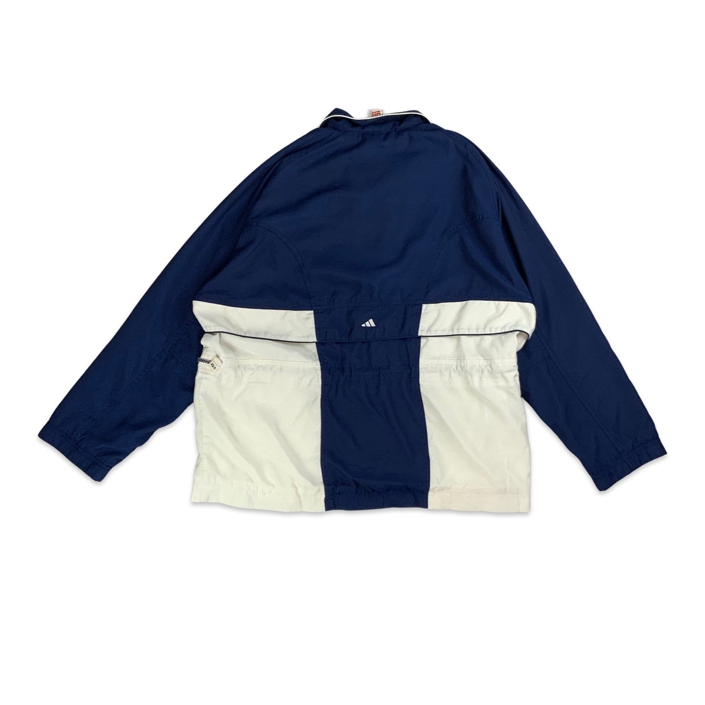 90s Y2K Blue & White Adidas Windbreaker Jacket XL