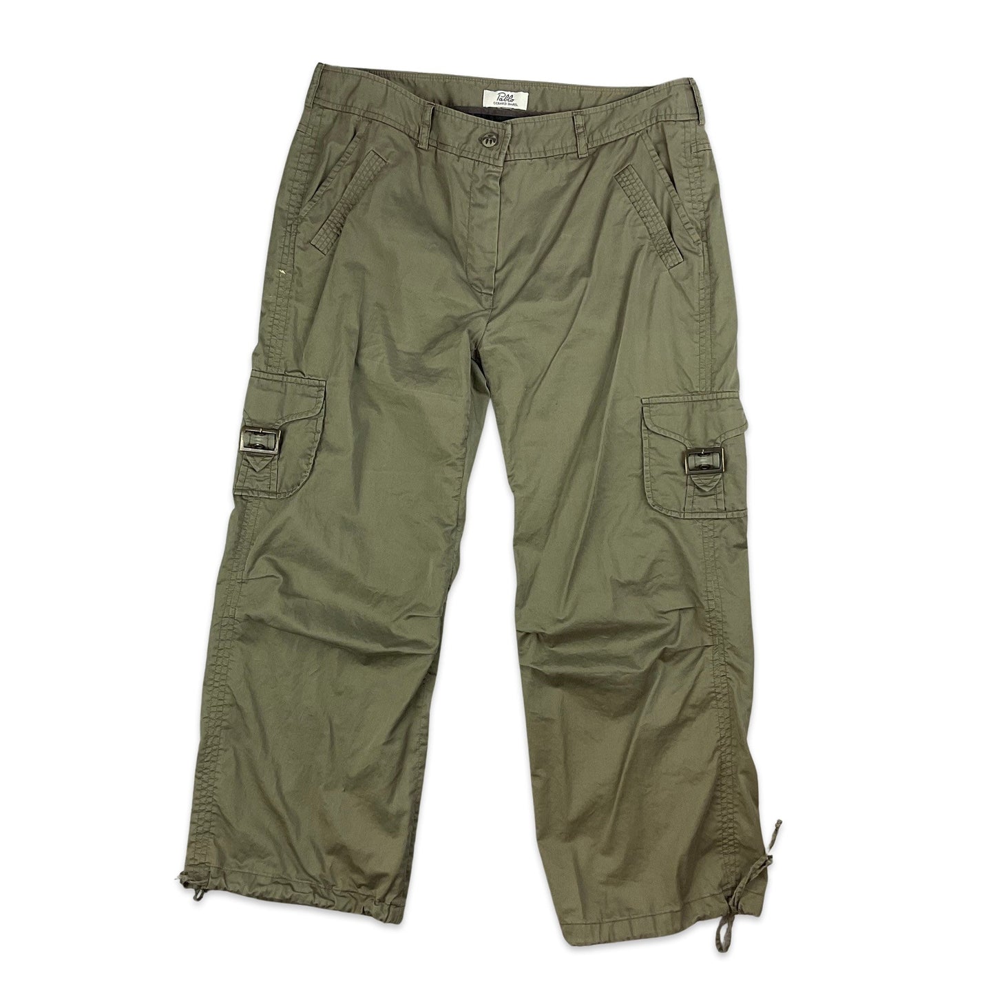 Y2K Khaki Petite Cargo Trousers 14