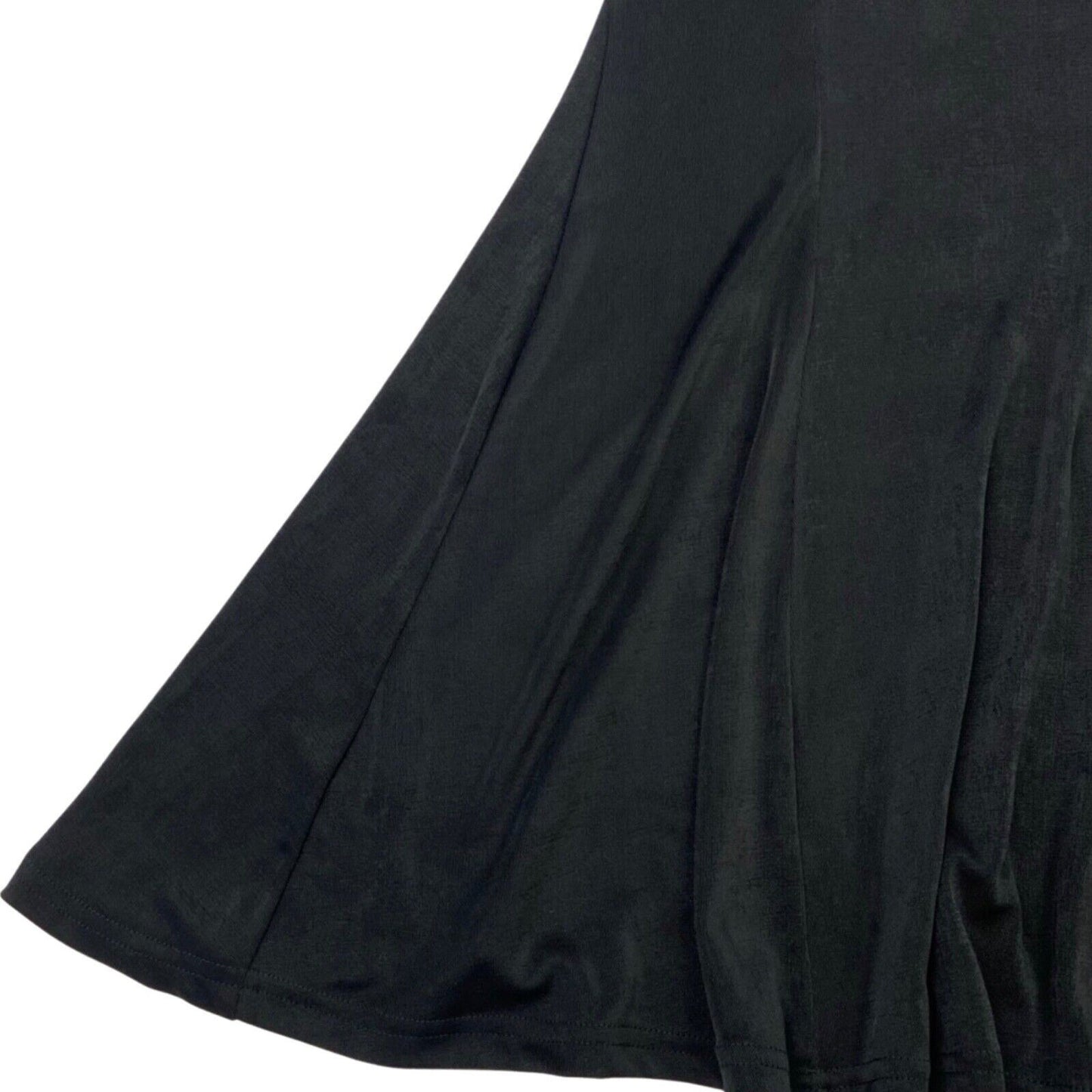Vintage 90s Black Body-Con Skater Party Dress 6 XS