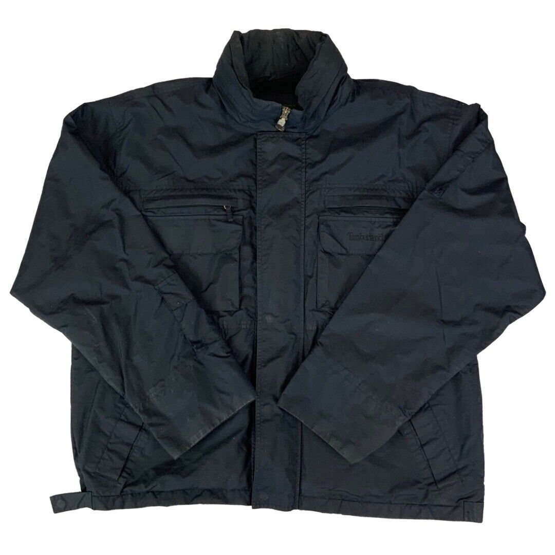 Fall 2000 Black Timberland Weather Gear Light Weight Casual Jacket XXL