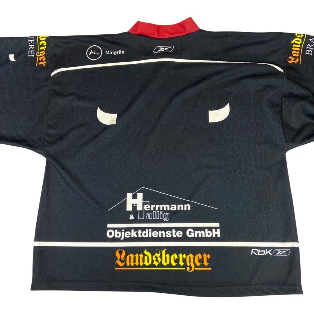 Reebok Black Saale Bulls Eishockey Oberliga Jersey XXXL