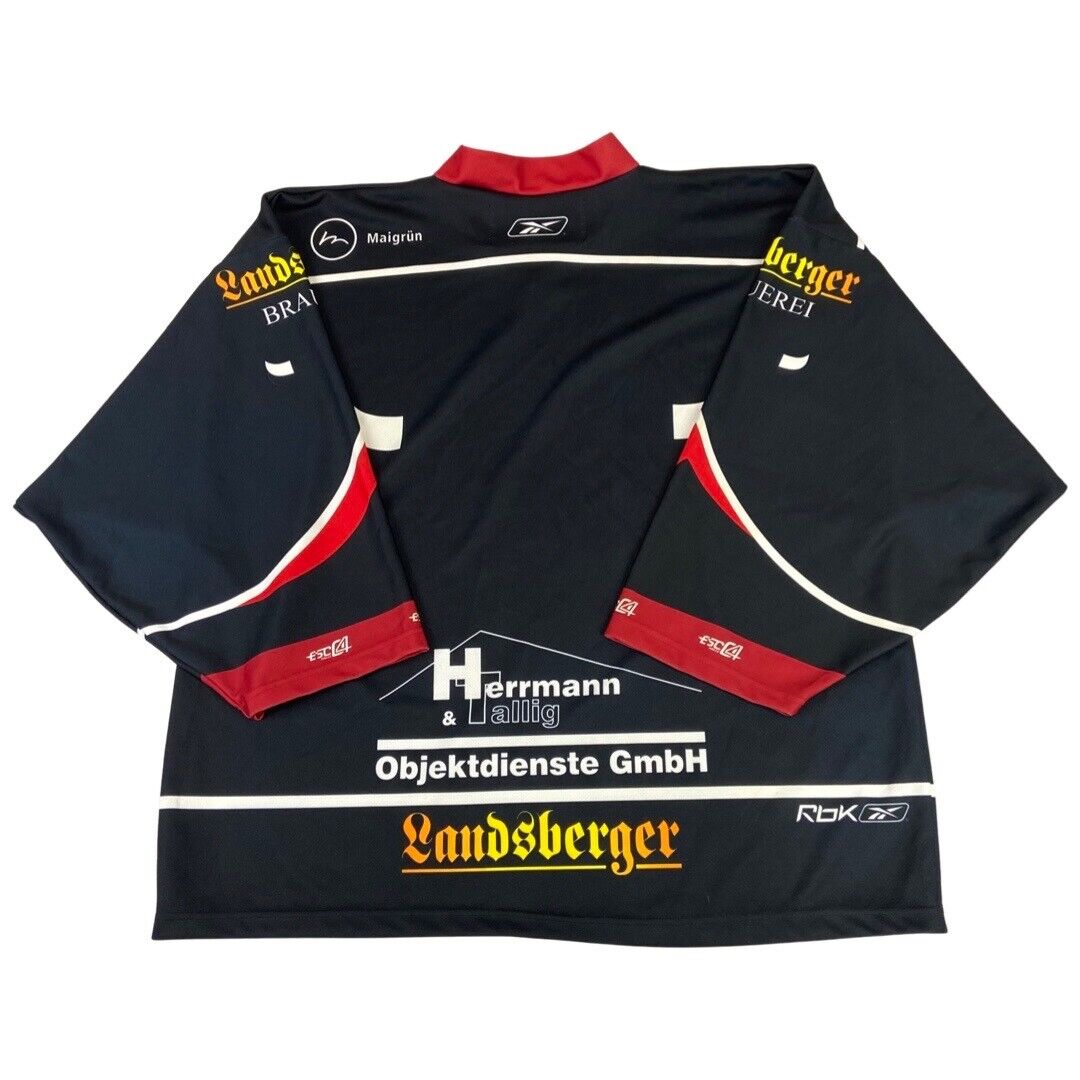 Reebok Black Saale Bulls Eishockey Oberliga Jersey XXXL