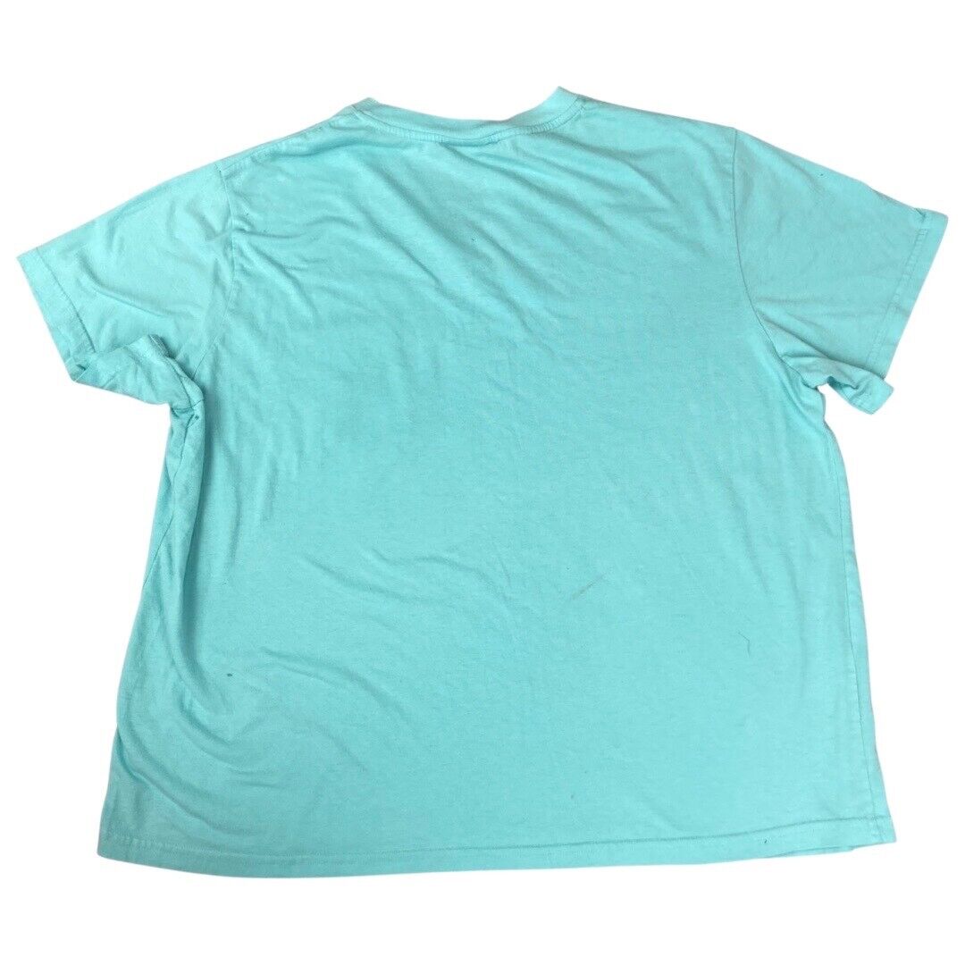 Vintage 2002 Teal Blue M&M's Embroidered Pocket Sleepwear T-Shirt XL