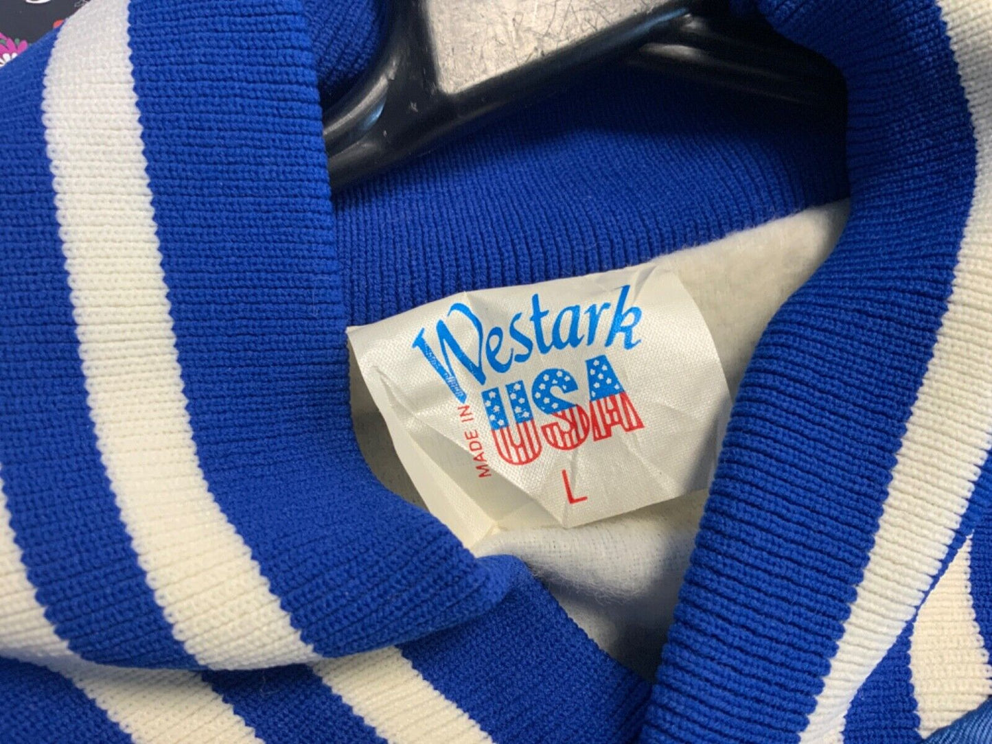 VTG 80s USA RAMONA JUNIOR HIGHSCHOOL BAND SATIN NYLON COACH VARITY JACKET L 44”