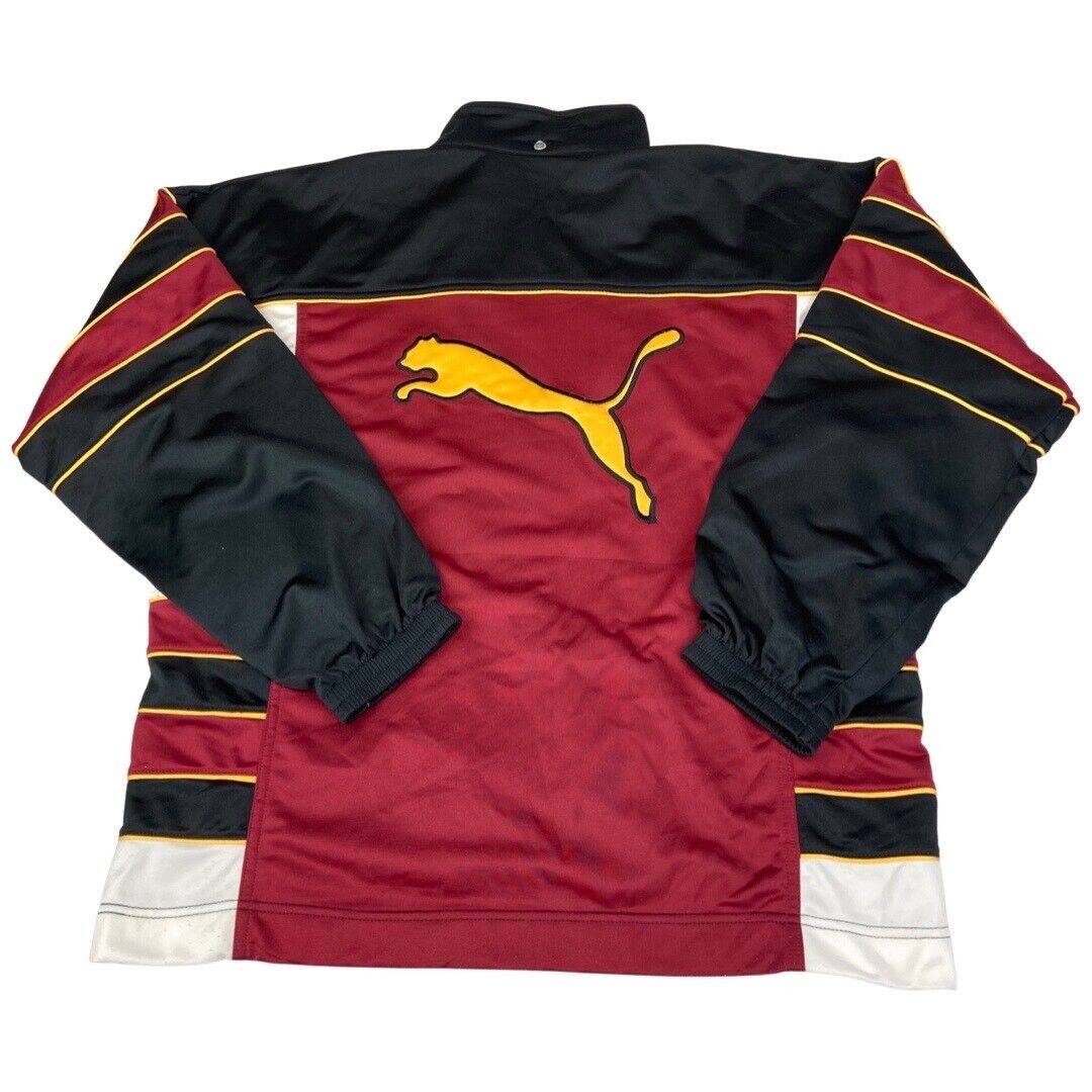 Vintage 90s Multi-Coloured Puma Embroidered Zip-Up Track Jacket XXL