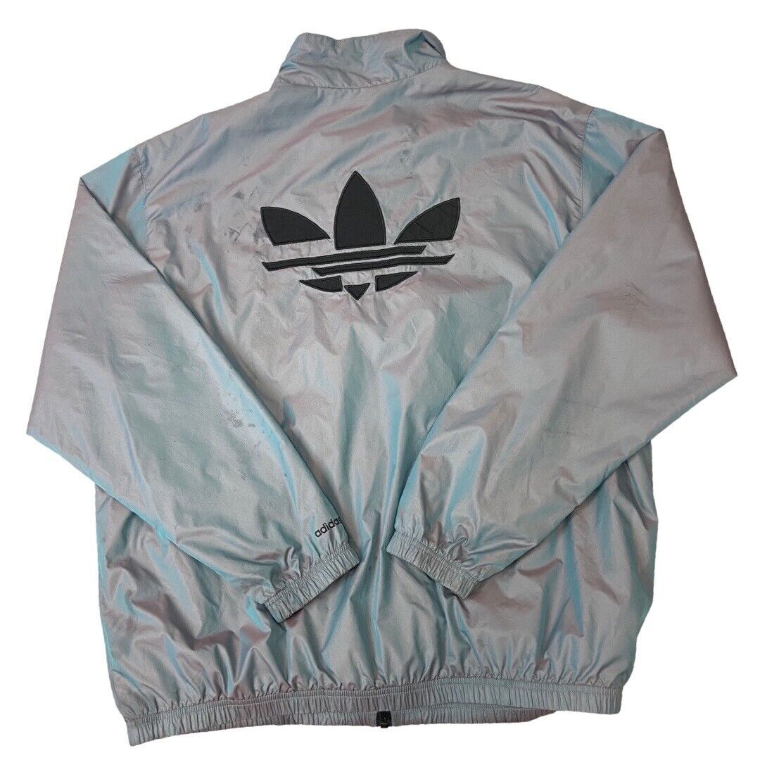 2021 Iridescent Adidas Adicolor Shattered Trefoil Track Full-Zip Jacket XXL