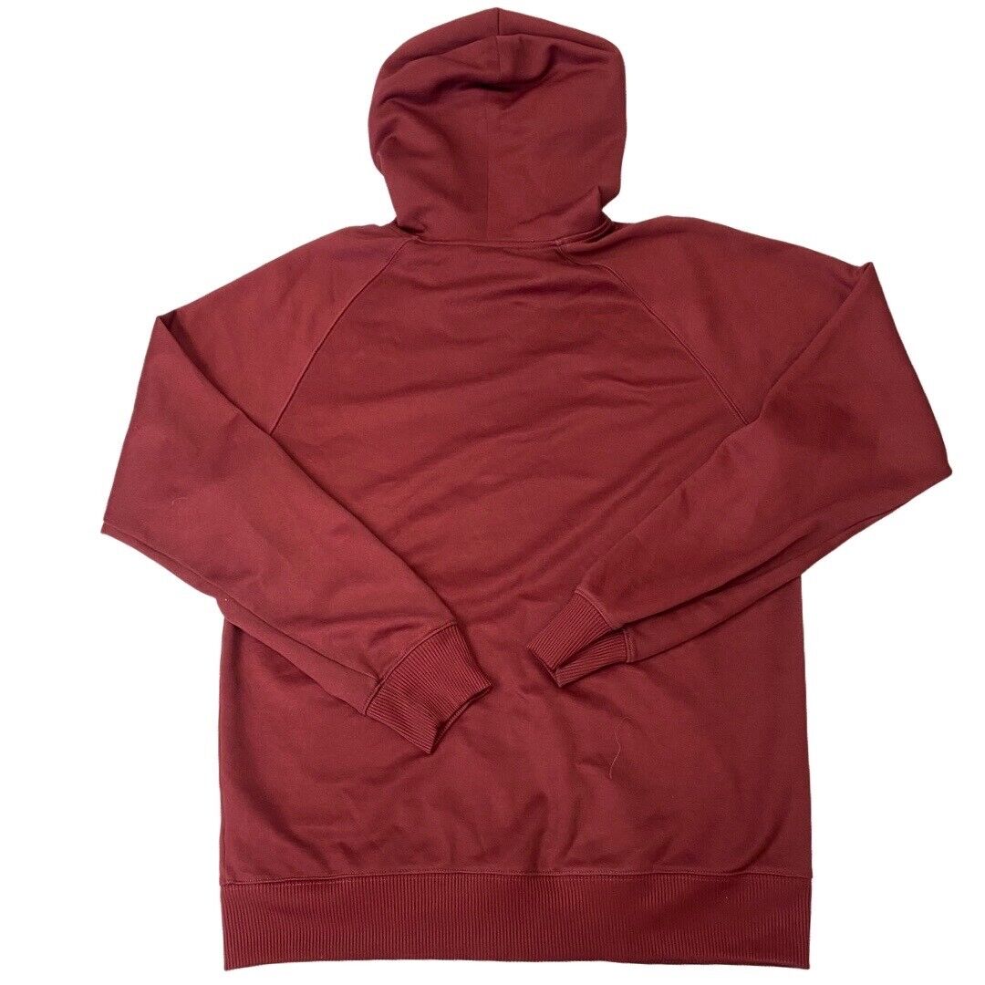 2000s Y2k Burgundy Carhartt Zip-Up Hooded Gym Jacket Large