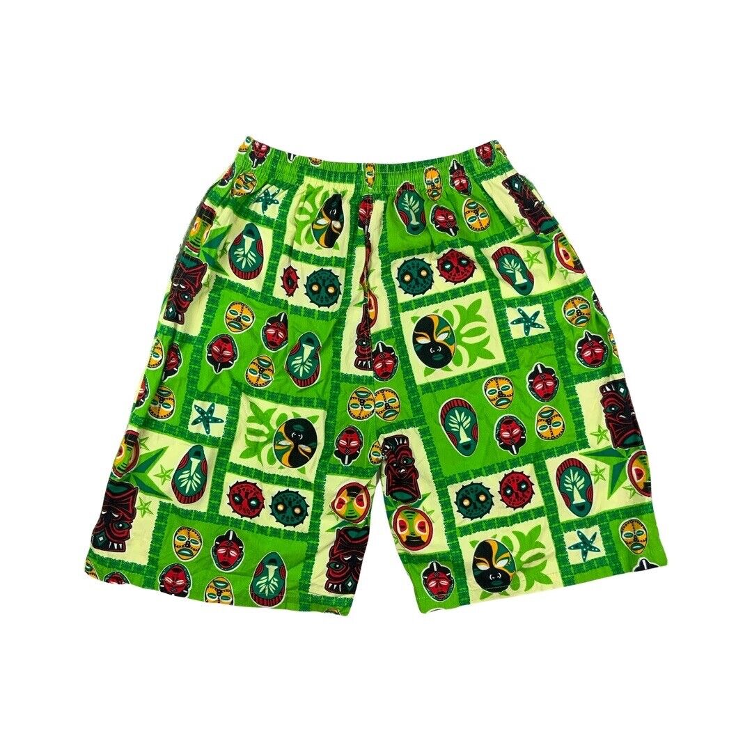 Vintage 1990s Multi-Coloured JJ New Sport Club Swimwear Beach Boardshorts Large