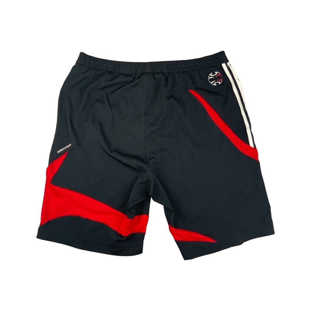 2007 Black, White & Red Adidas Liverpool Football Shorts XL