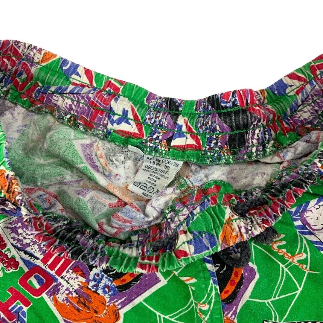 Vintage 1990s Multi-Coloured Hawaiian Surf Swim Boardshorts AOP XL