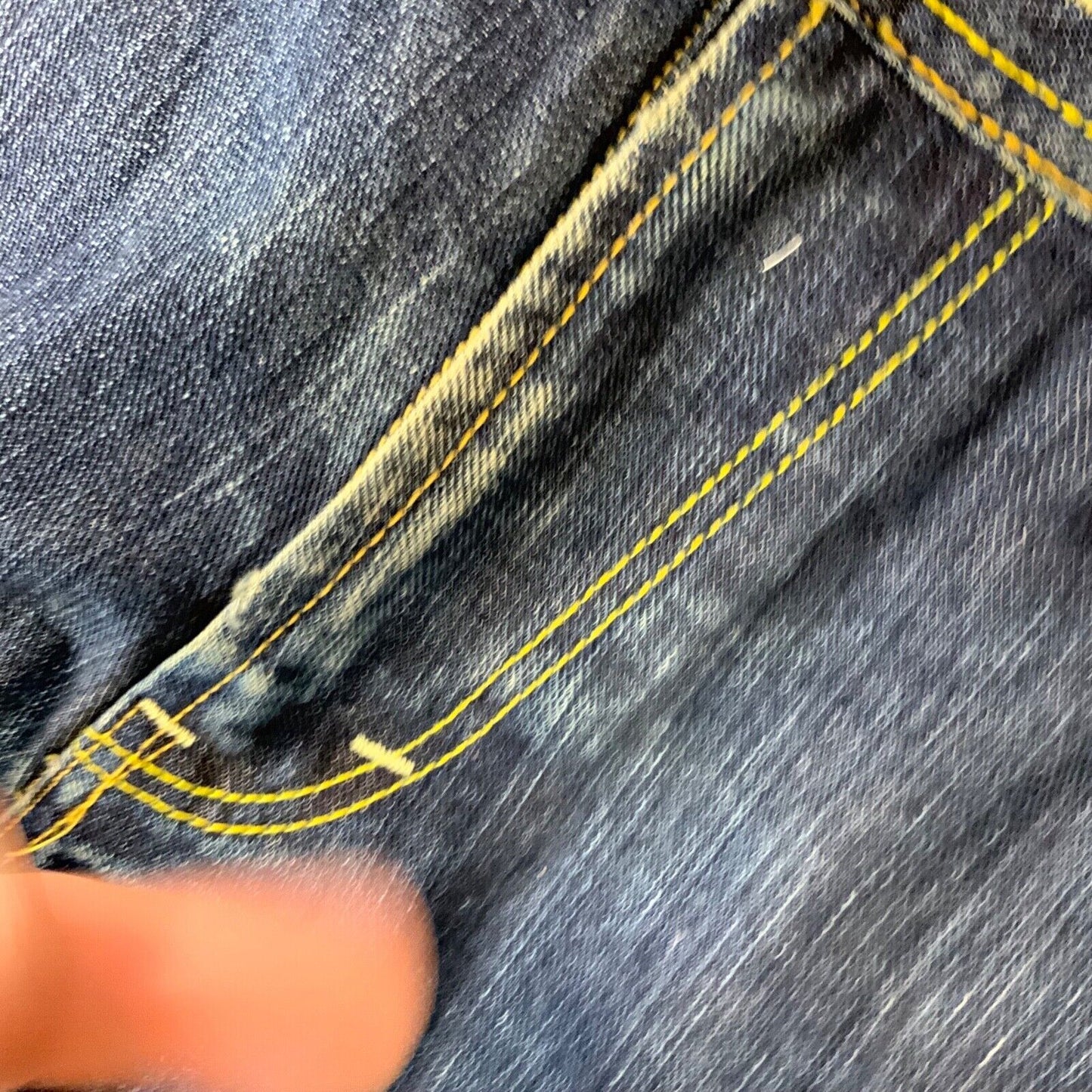 LTD LEE GOLD LEATHER LABEL JAPANESE TWISTED DENIM JEANS TWISTED SEAM 32”W 28”L