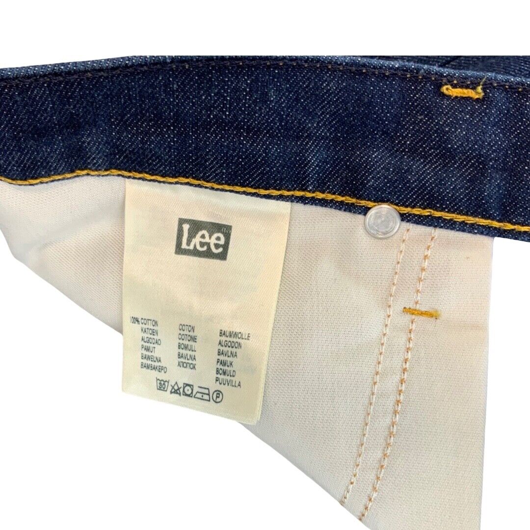 LTD EDN SEASONAL LEE CHASE STRIPED INNER INDIGO DENIM JEANS ROCKABILLY 34”W 32”L