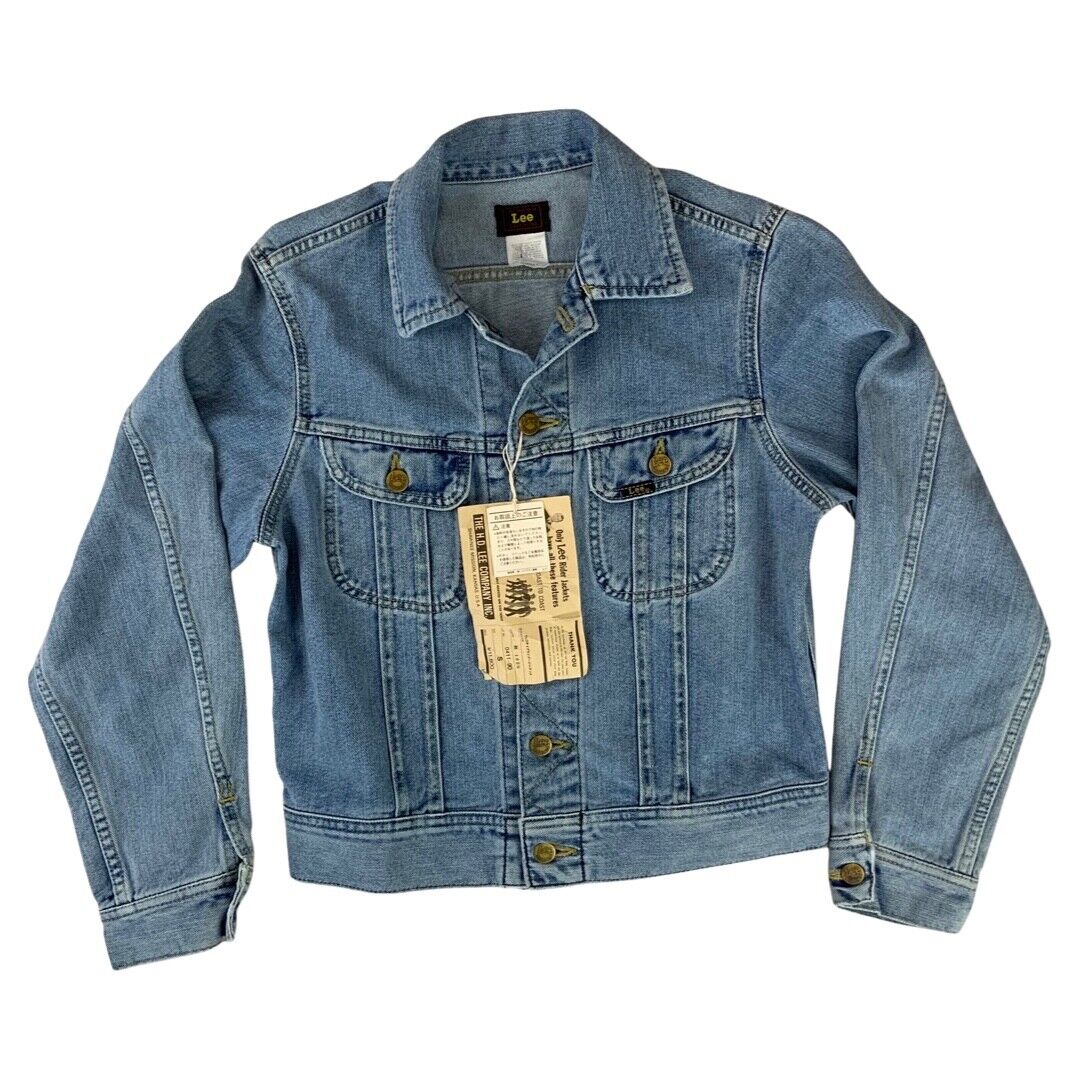 NEW WITH TAGS 60s LEE RIDER JAPANESE DENIM TRUCKER JACKET MOD XS 34”