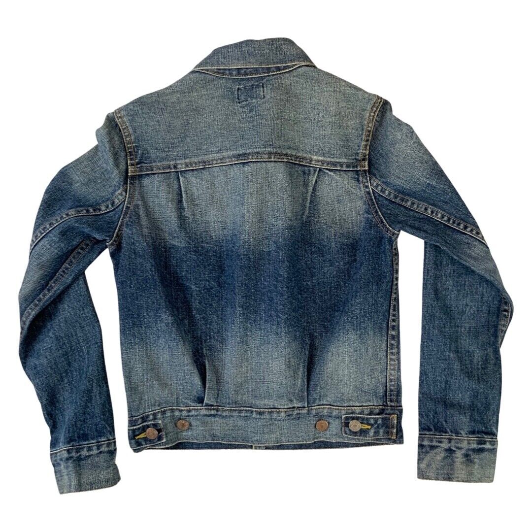 LADIES LEVIS TYPE 2 DENIM JACKET PLEAT BLOUSON 40s 50s STYLE ROCKABILLY S 36”
