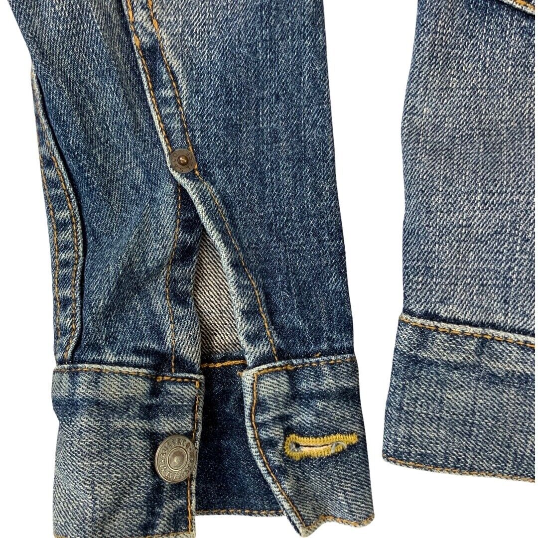 LADIES LEVIS TYPE 2 DENIM JACKET PLEAT BLOUSON 40s 50s STYLE ROCKABILLY S 36”