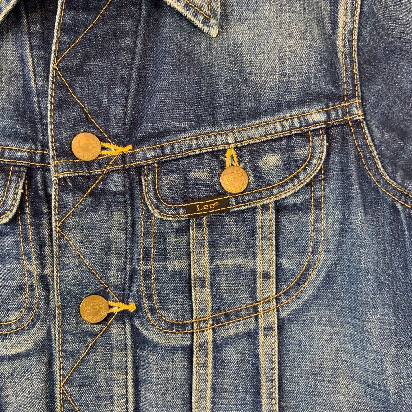 VTG 1960s LADY LEE RIDERS SANFORIZED DENIM JACKET LADIES TRUCKER S 31”