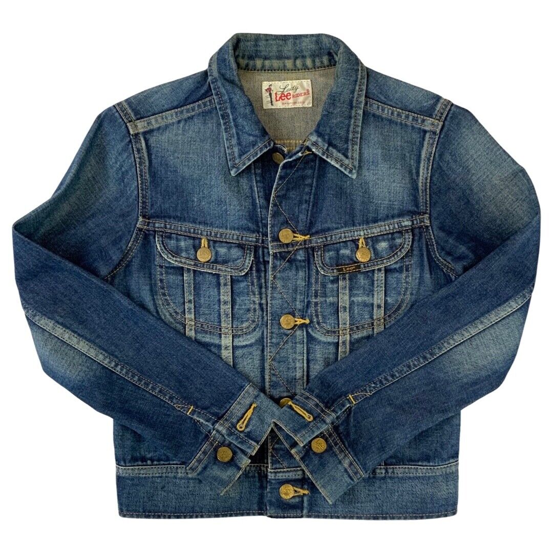 VTG 1960s LADY LEE RIDERS SANFORIZED DENIM JACKET LADIES TRUCKER S 31”