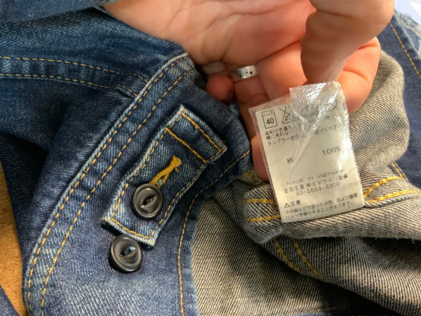 VTG 1960s LADY LEE RIDERS SANFORIZED DENIM JACKET LADIES TRUCKER S 31”