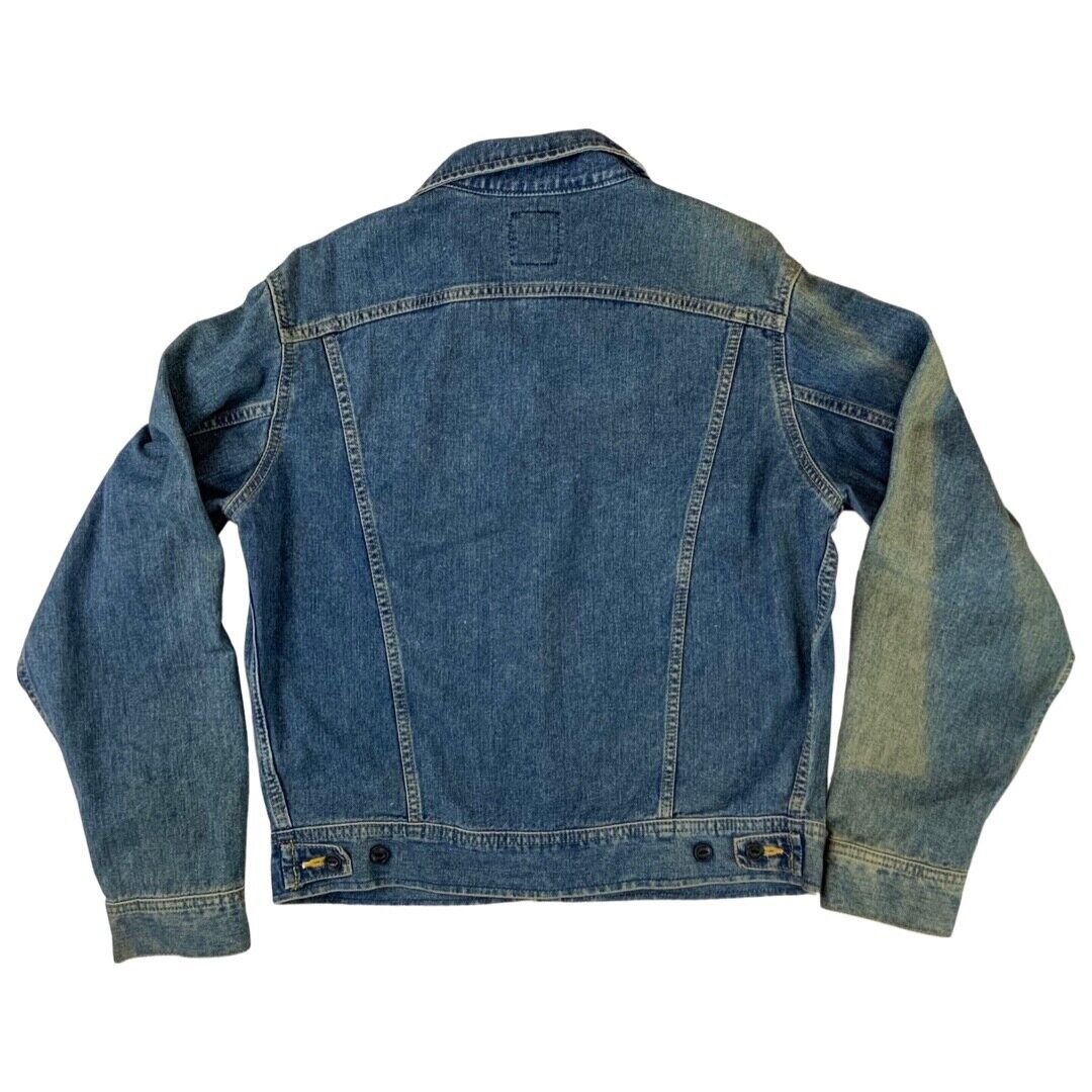 VTG V RARE LEE RIDERS EDWIN JAPAN COLAB DENIM TRUCKER JACKET SANFORIZED M 40”