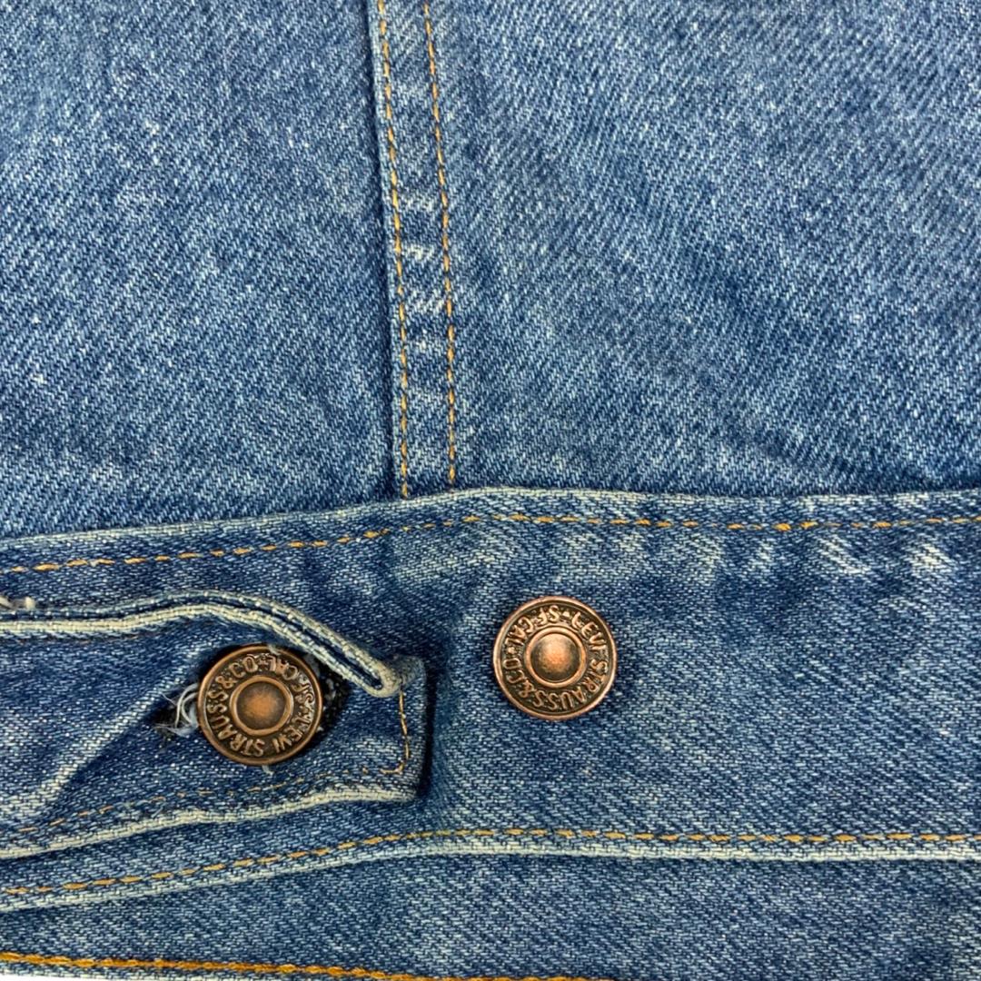 VTG 1970s USA MADE LEVIS 70505 0217 TYPE 3 TRUCKER DENIM JACKET VGC XS 34”