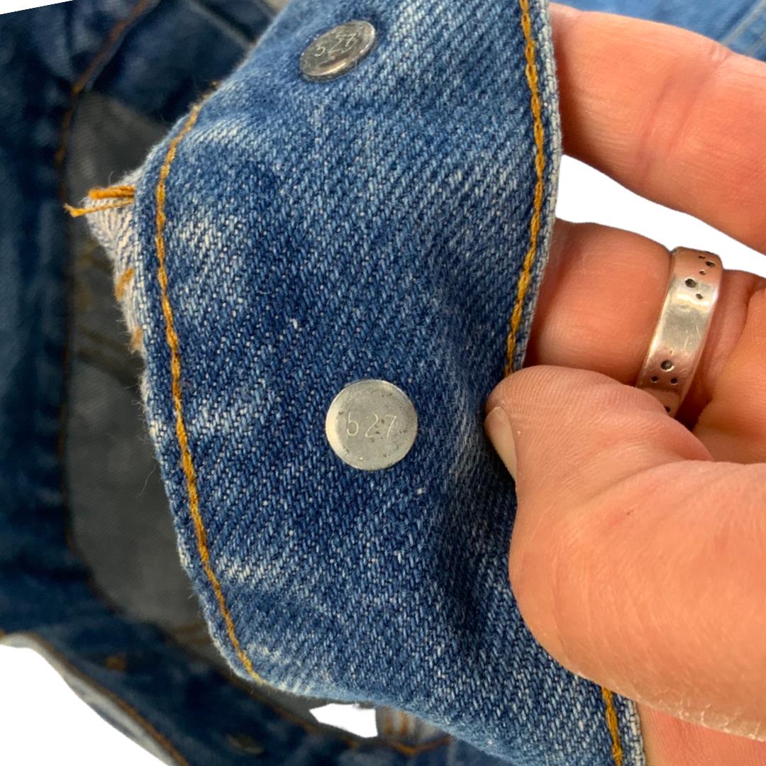 VTG 1970s USA MADE LEVIS 70505 0217 TYPE 3 TRUCKER DENIM JACKET VGC XS 34”