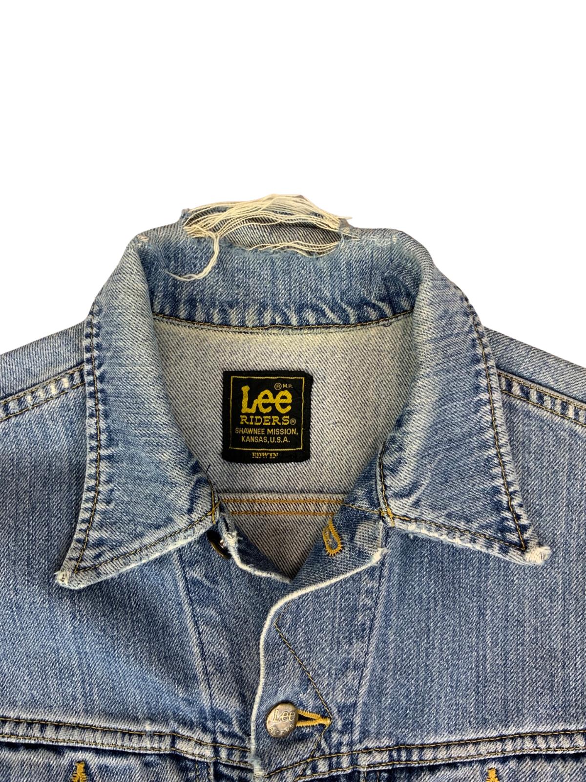 VTG LEE RIDERS JAPANESE EDWIN COLAB DENIM JACKET LOVELY WEAR MOD 36” M