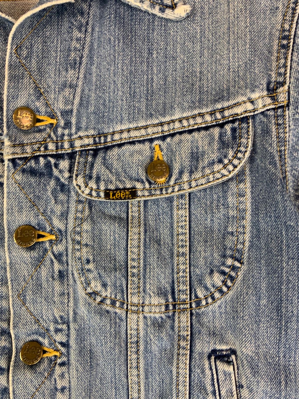 VTG LEE RIDERS JAPANESE EDWIN COLAB DENIM JACKET LOVELY WEAR MOD 36” M