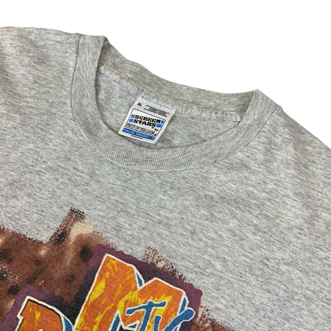 Vintage 1996 Grey Rock Am Ring Festival Line-Up Graphic Screen Stars T-Shirt XL
