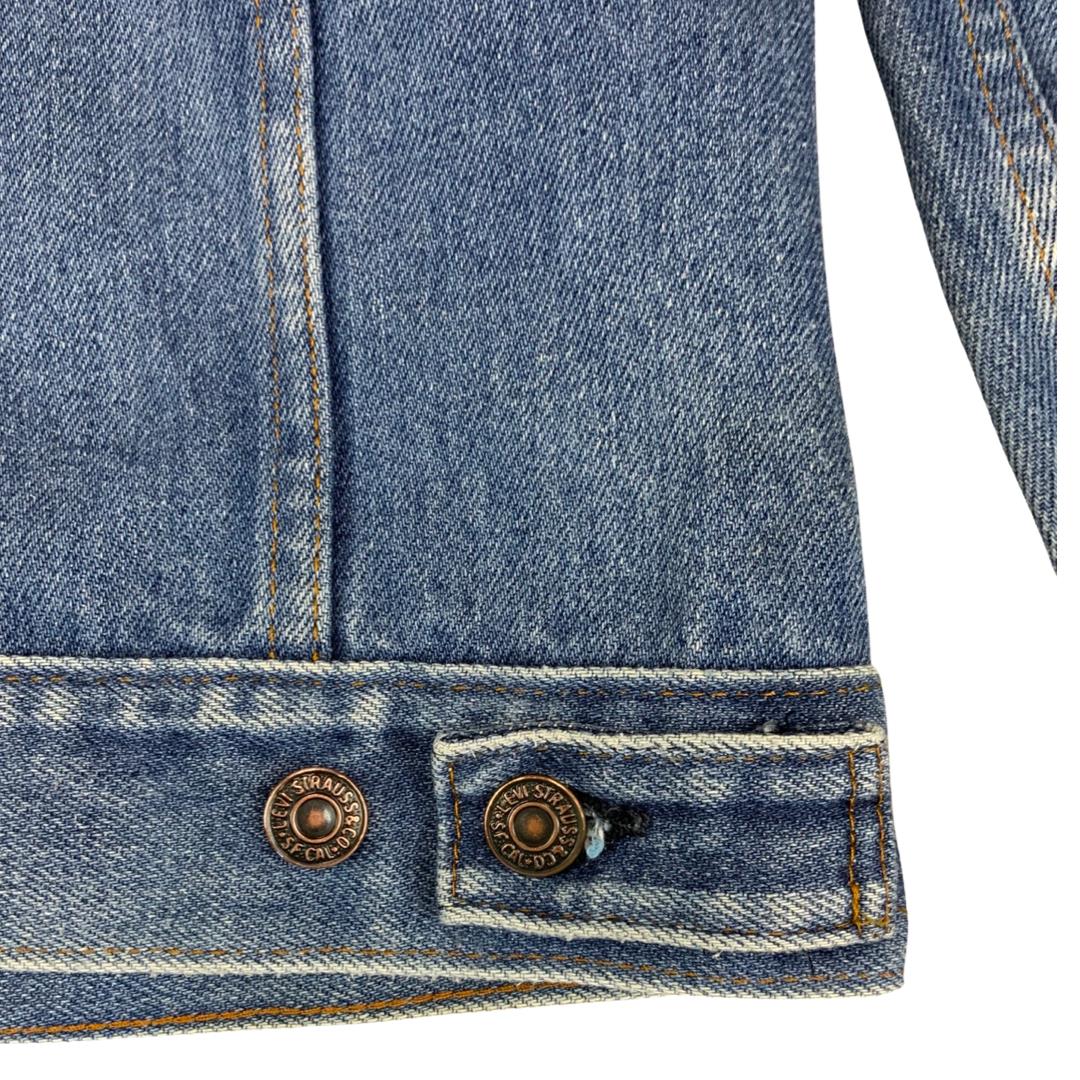 LADIES VTG 70s LEVIS 70704 0914 RED TAB USA MADE TYPE 3 DENIM JACKET 34” 10