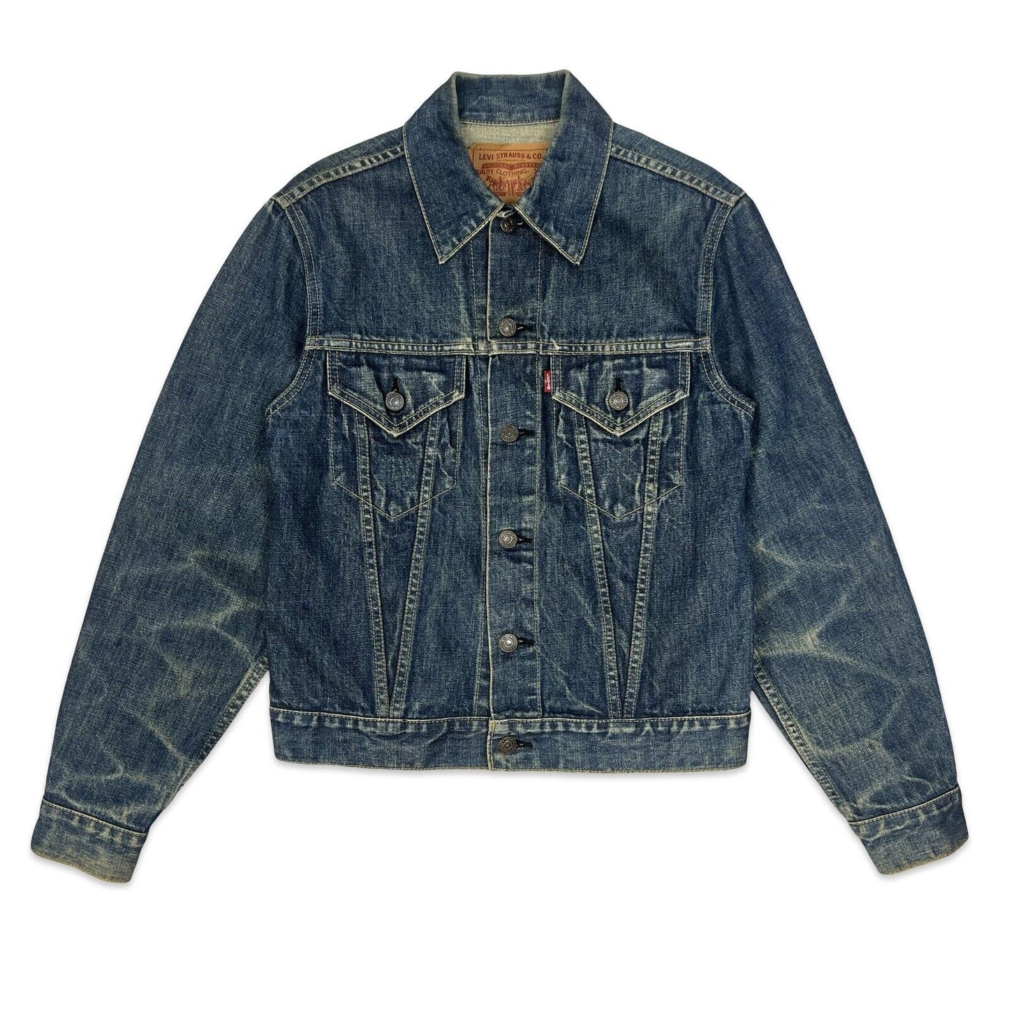 VTG JAPANESE LEVIS BIG E TYPE 3 TRUCKER DENIM JACKET ROCKABILLY MOD 60s LVC 36”S