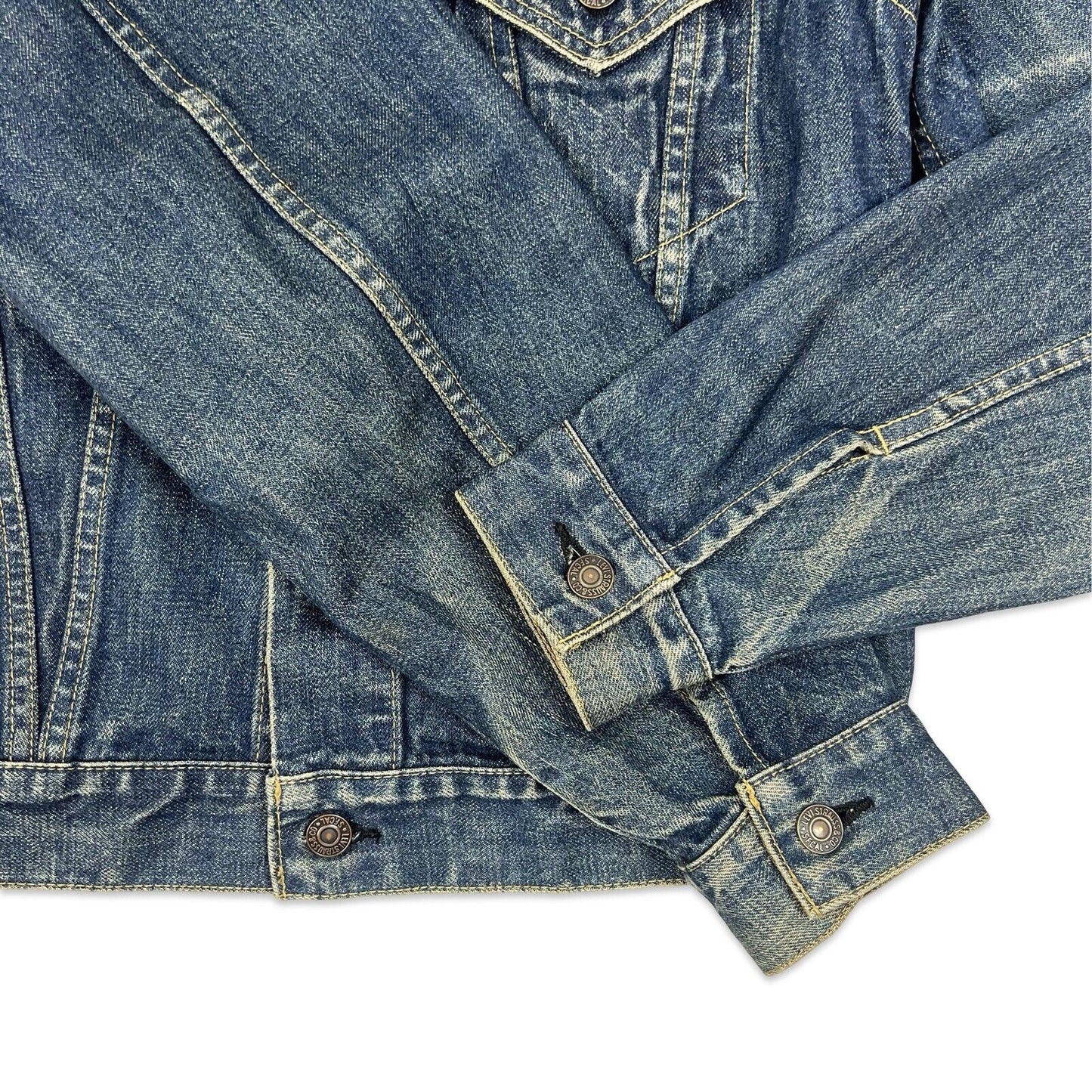VTG JAPANESE LEVIS BIG E TYPE 3 TRUCKER DENIM JACKET ROCKABILLY MOD 60s LVC 36”S