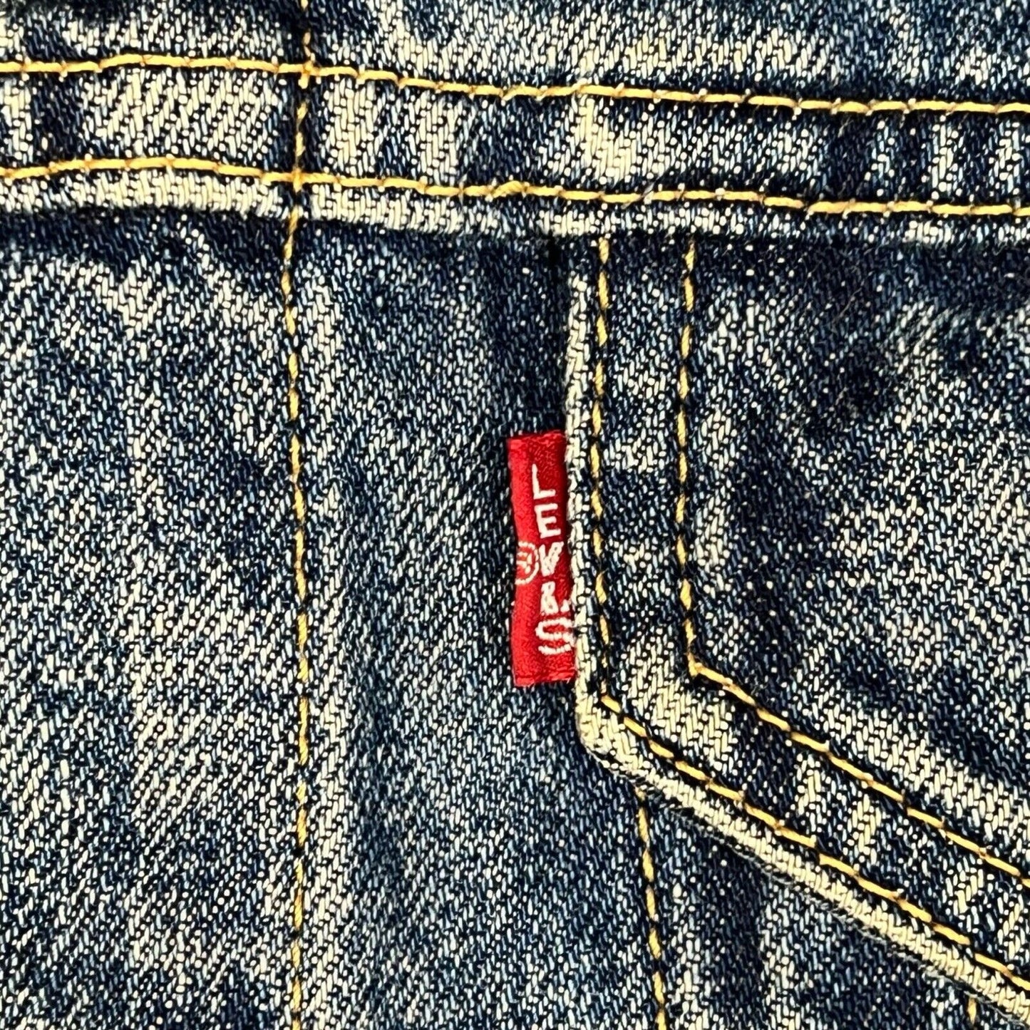 VTG 90s JAPANESE BIG E LEVIS TYPE 3 TRUCKER DENIM JACKET 1960s LVC MOD SKIN 36 S