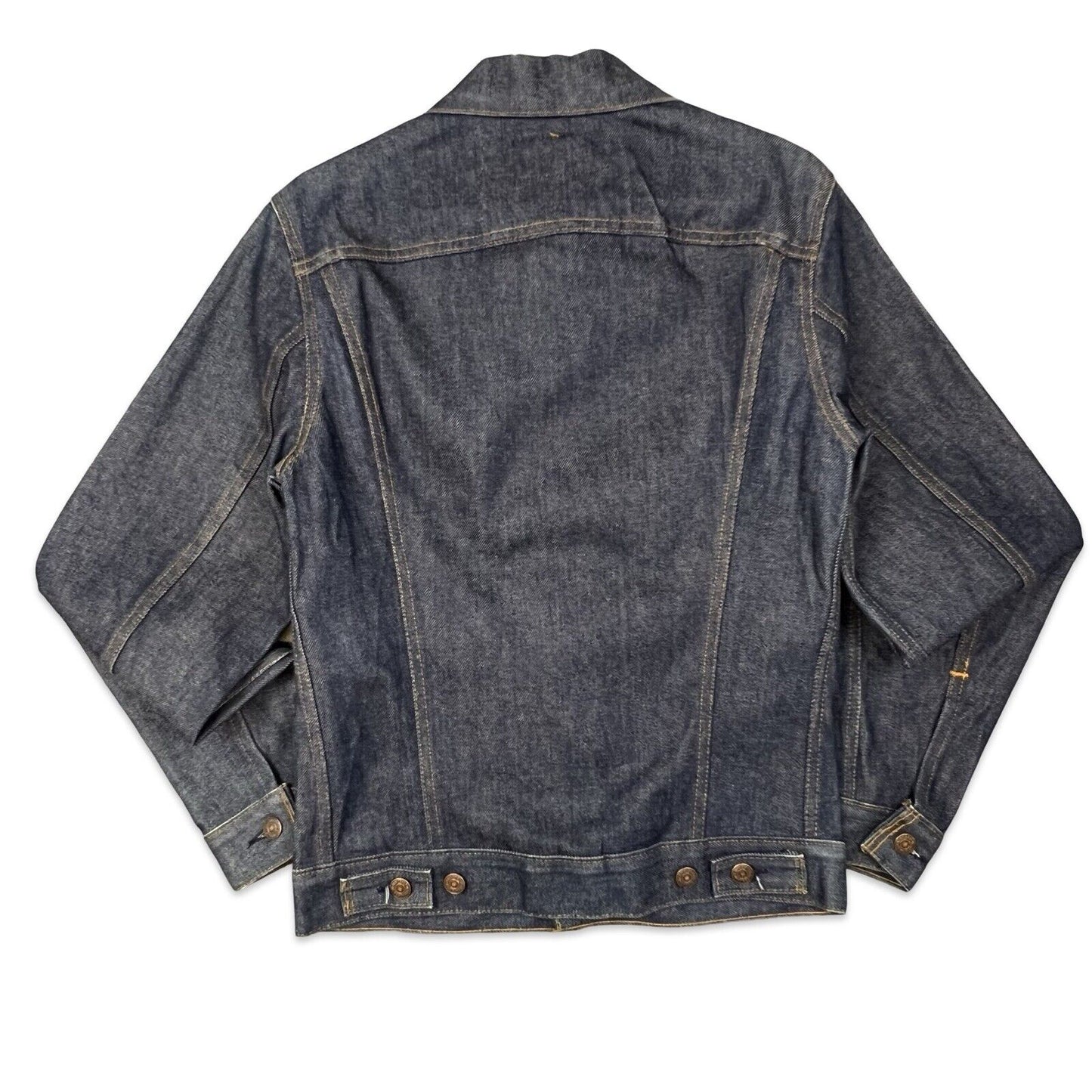 VTG DEADSTOCK 80s USA LEVIS RED TAB TYPE 3 TRUCKER DENIM JACKET 777 STAMP 34 XS
