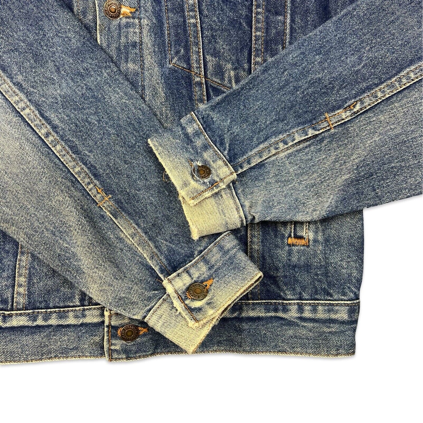 VTG 1980s USA LEVIS RED TAB TYPE 3 TRUCKER DENIM JACKET 527 STAMP 38 S