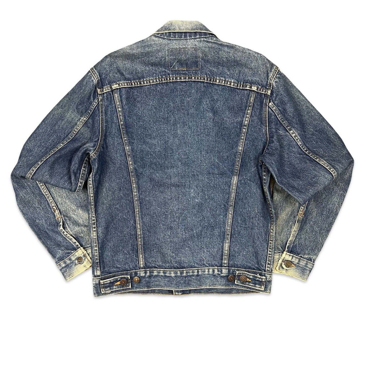 VTG 1980s USA LEVIS RED TAB TYPE 3 TRUCKER DENIM JACKET 527 STAMP 38 S