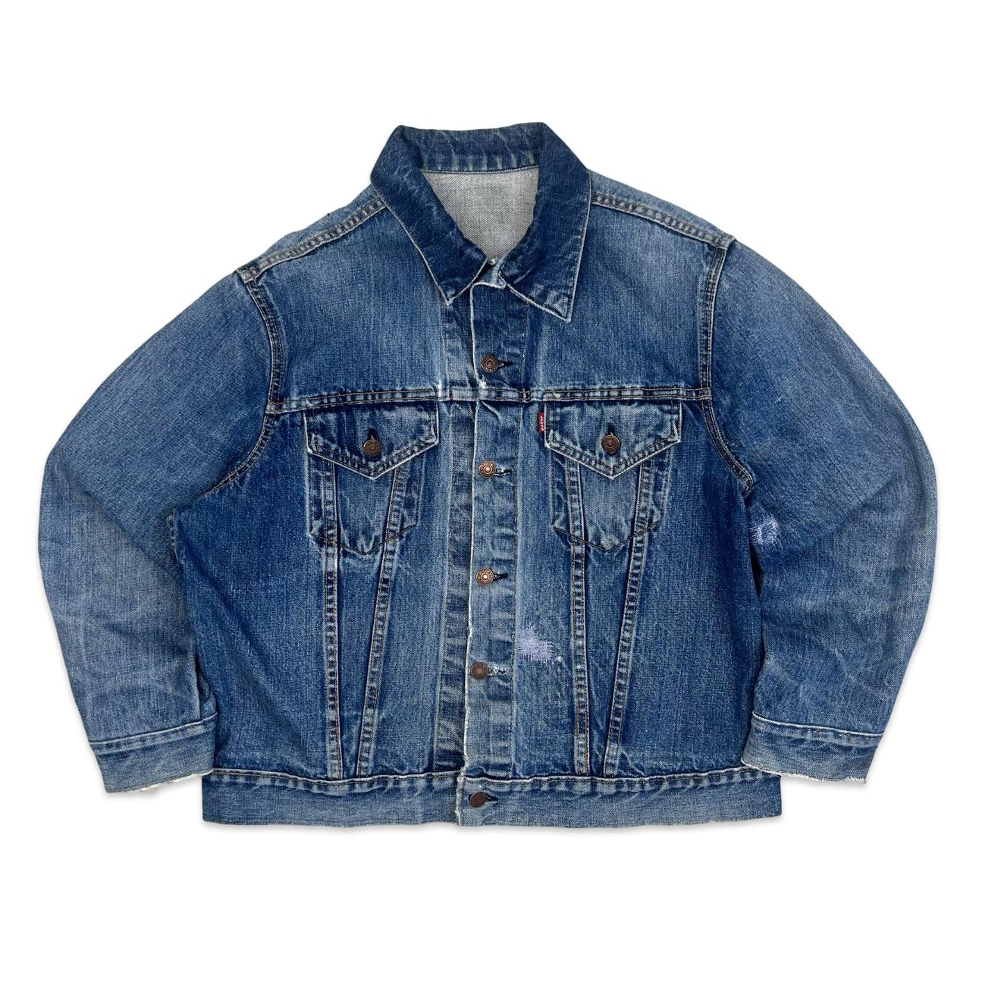 VTG ORIGINAL USA CIRCA 1970 LEVIS BIG E TYPE 3 TRUCKER DENIM JACKET MOD M 40”