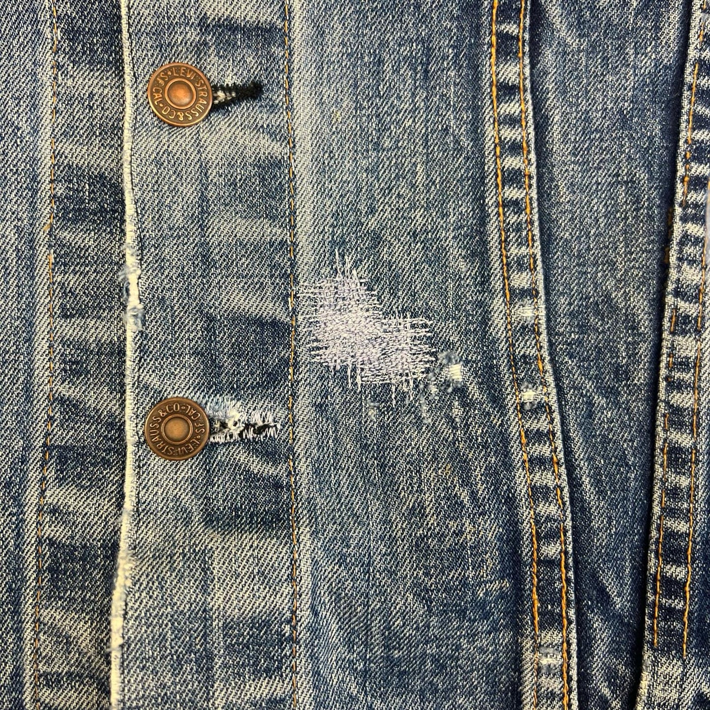 VTG ORIGINAL USA CIRCA 1970 LEVIS BIG E TYPE 3 TRUCKER DENIM JACKET MOD M 40”