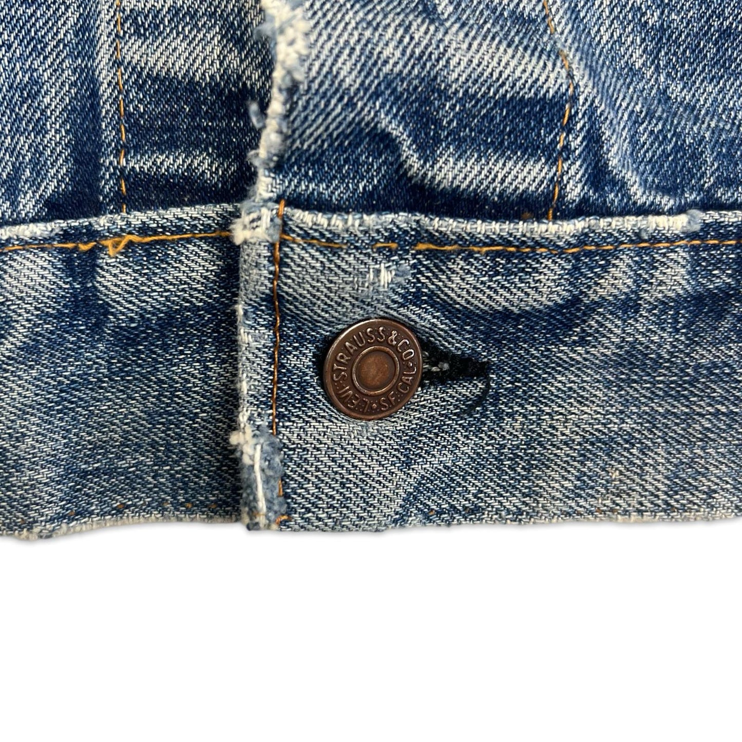 VTG ORIGINAL USA CIRCA 1970 LEVIS BIG E TYPE 3 TRUCKER DENIM JACKET MOD M 40”