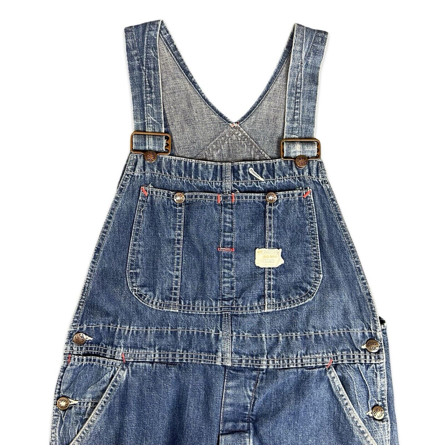 VTG 60s 70s USA WORKWEAR JC PENNEY BIG MAC DENIM DUNGAREES ROCKABILLY 32’ W 29”