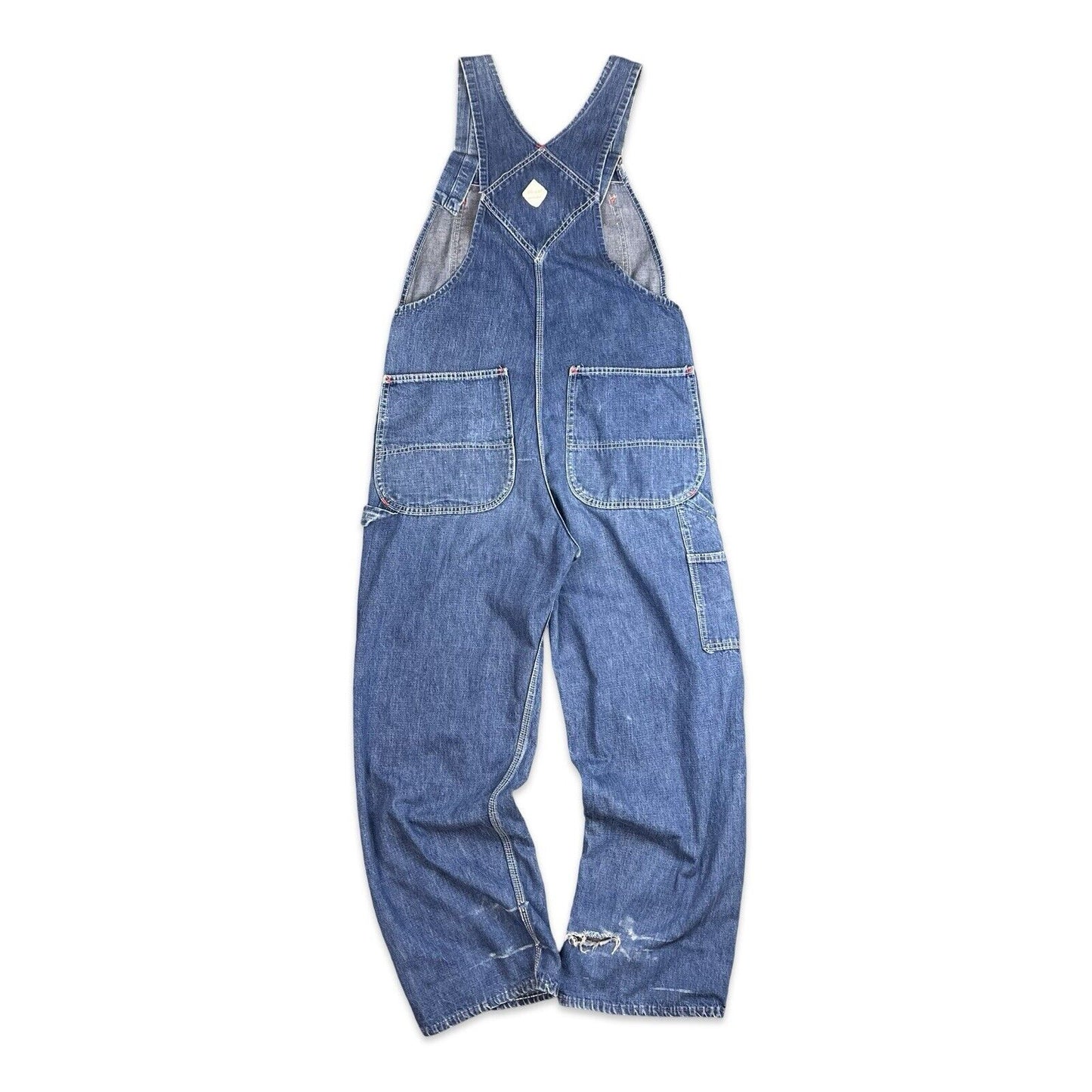 VTG 60s 70s USA WORKWEAR JC PENNEY BIG MAC DENIM DUNGAREES ROCKABILLY 32’ W 29”