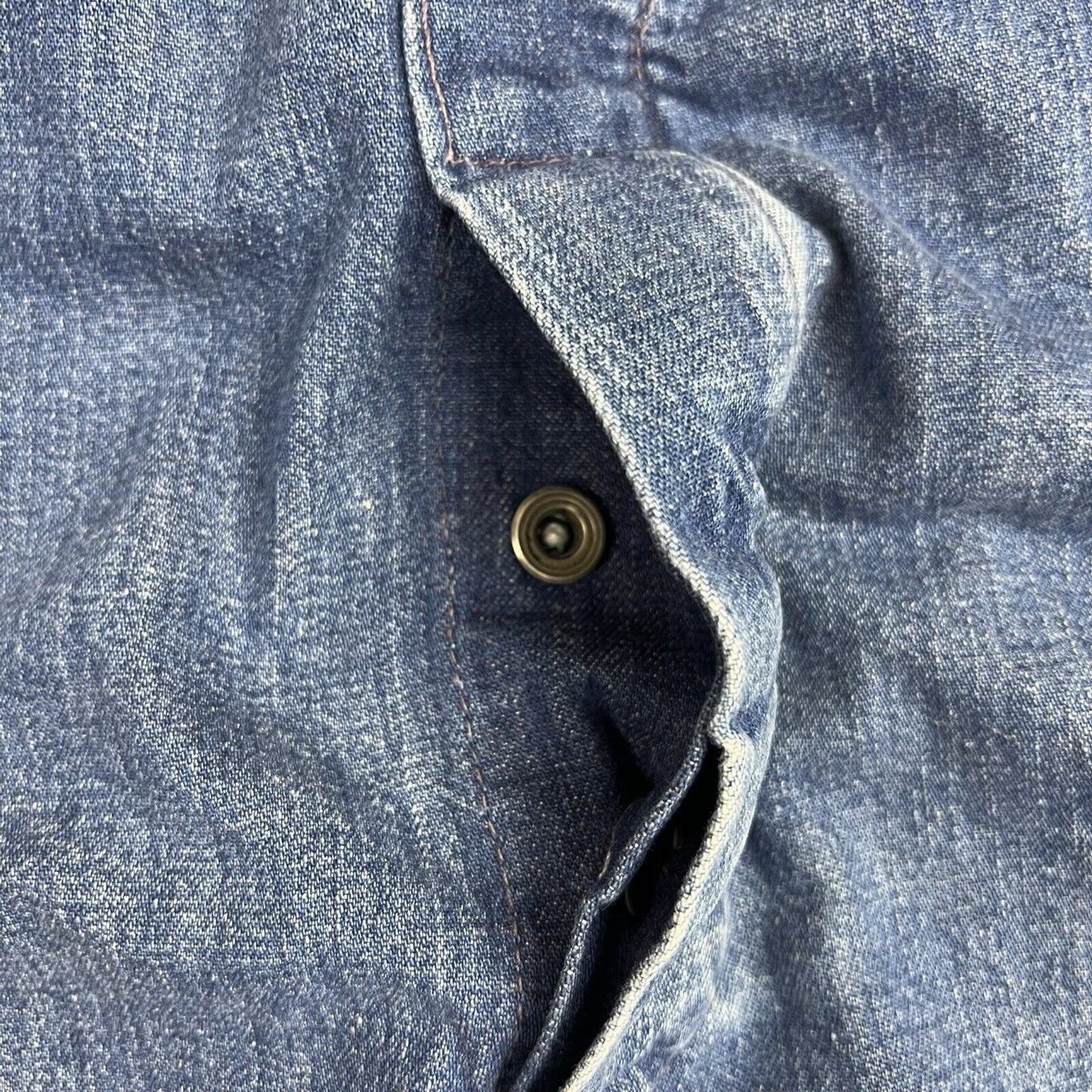 VTG 60s 70s USA WORKWEAR JC PENNEY BIG MAC DENIM DUNGAREES ROCKABILLY 32’ W 29”