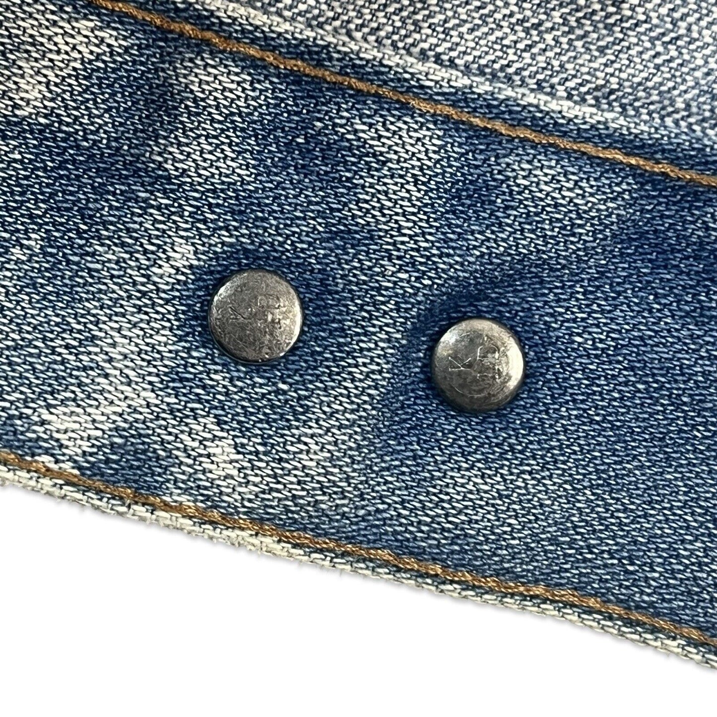 VTG 1970s USA MADE WRANGLER DENIM WESTERN JACKET V COOL BLEACH WASH S 38”