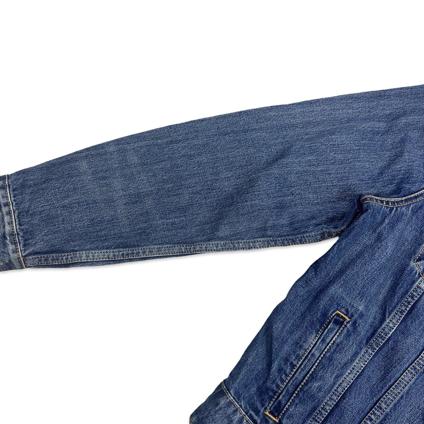 VTG LEVIS NFL COLAB SAN FRANCISCO 49ERS TYPE 3 TRUCKER DENIM JACKET S 38”
