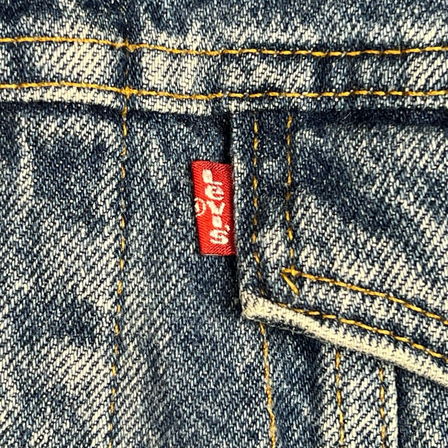 VTG 90s USA MADE LEVIS FLANEL LINED TYPE 3 TRUCKER DENIM JACKET ROCKABILLY S 38”
