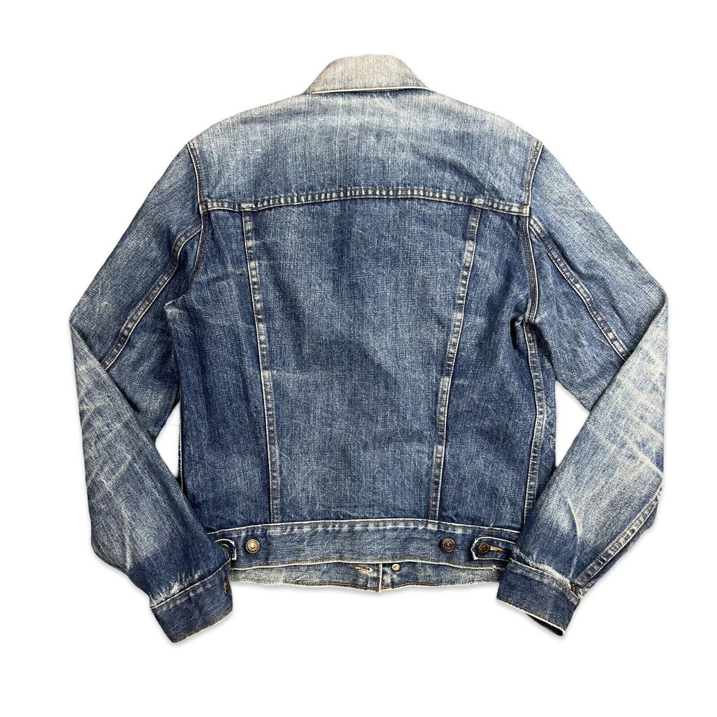 VTG RARE ORIGINAL 1970s LEVIS ORANGE TAB TYPE 3 TRUCKER DENIM JACKET S 36”