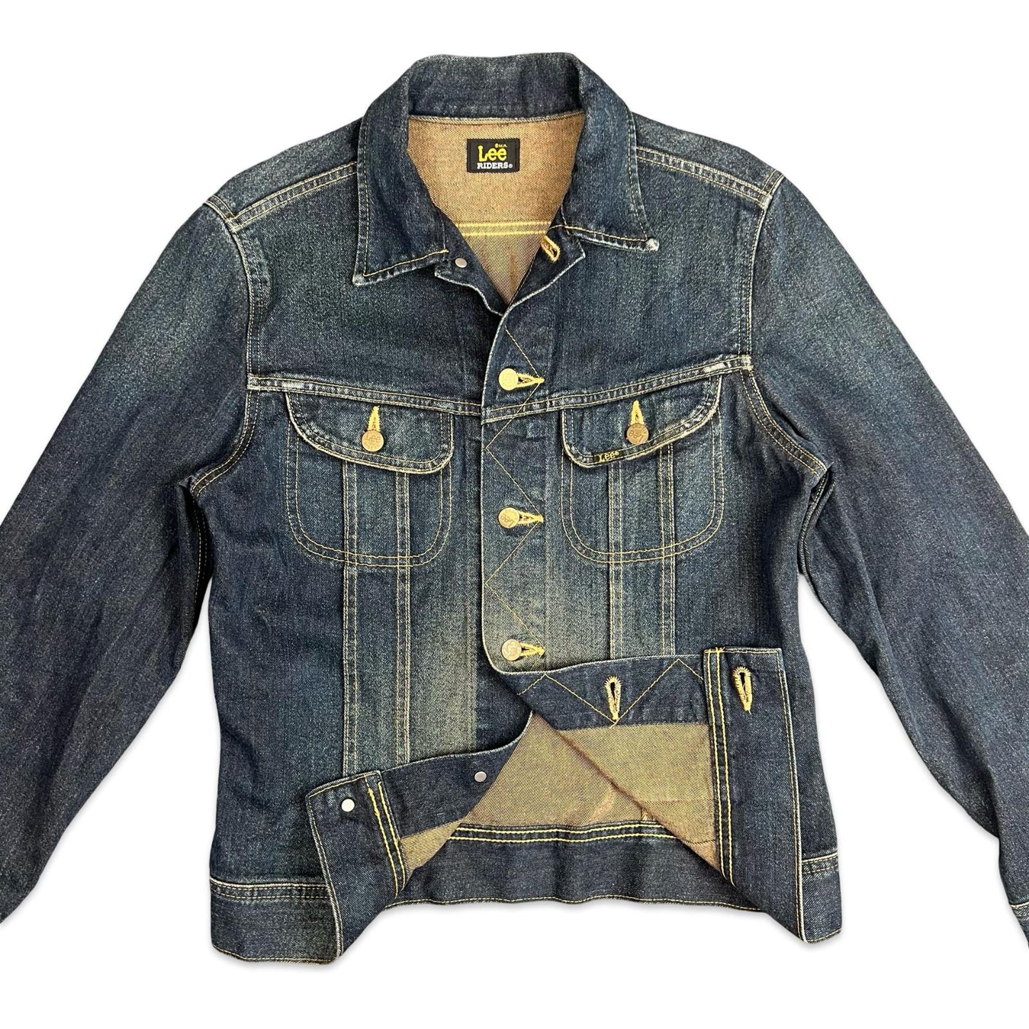 VTG LEE RIDERS JAPAN OLD SCHOOL DENIM JACKET WESTERN ROCKABILLY S 38