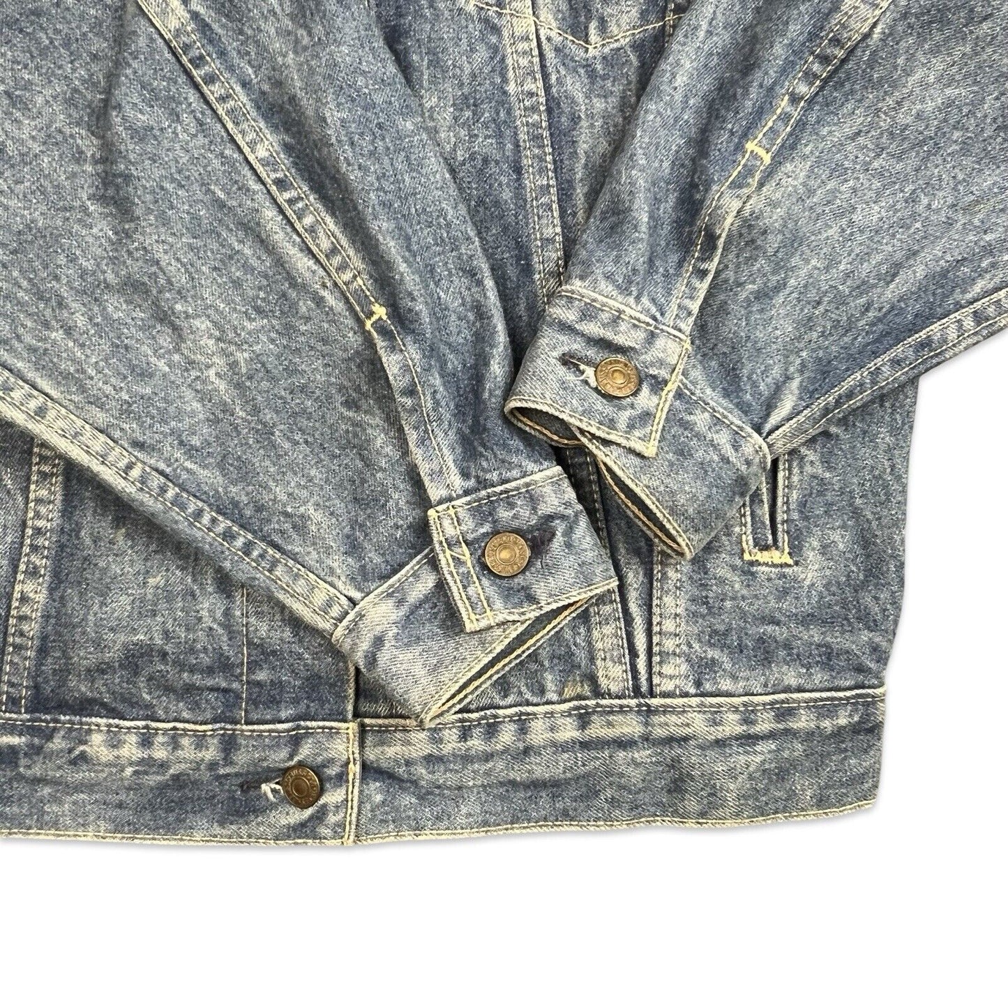 VTG 1980s USA LEVIS ORANGE TAB TYPE 3 TRUCKER DENIM JACKET S 38