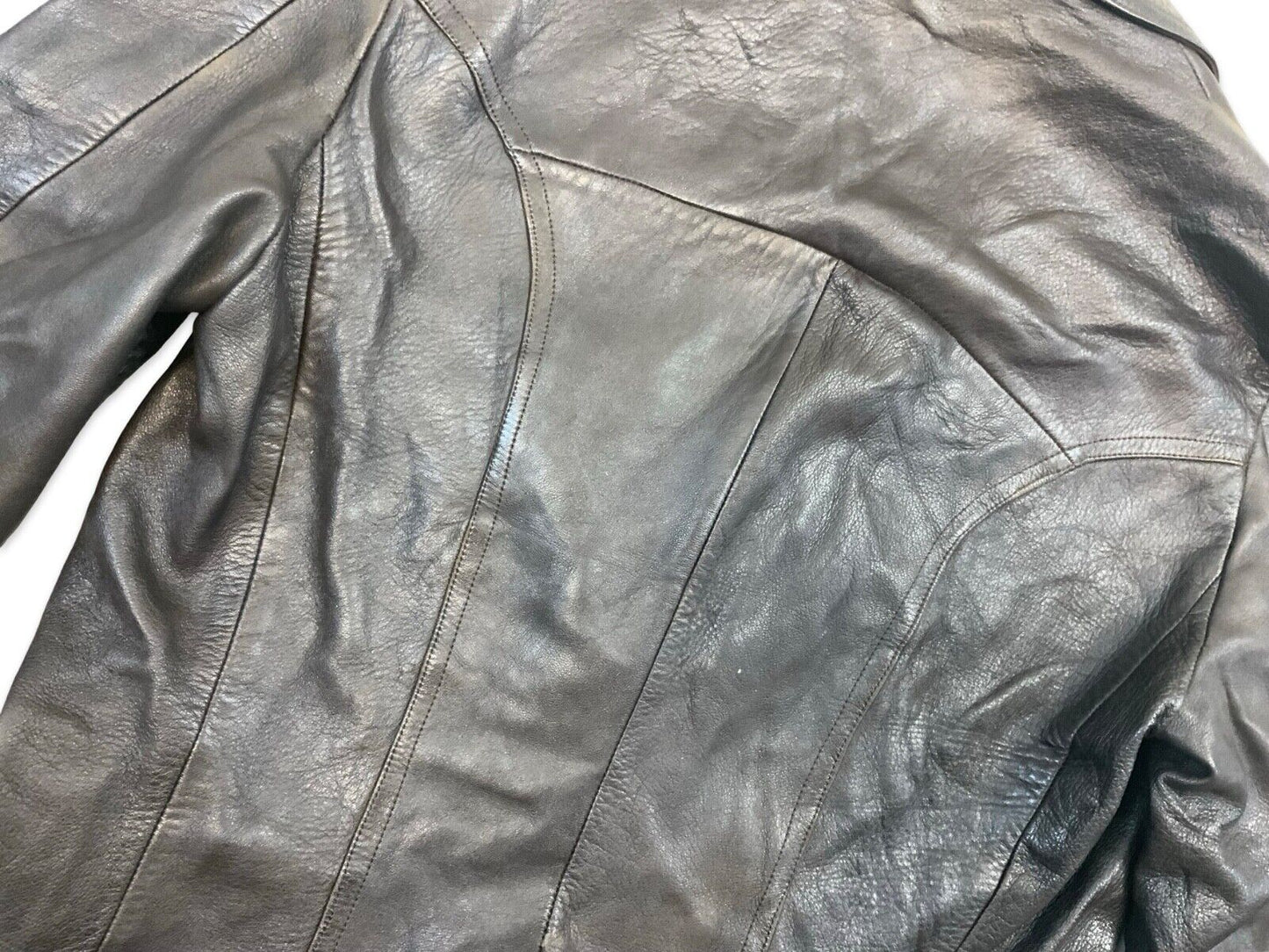 VTG 1970s MENS SOFT BROWN LEATHER JACKET COAT BLAZER S 38”
