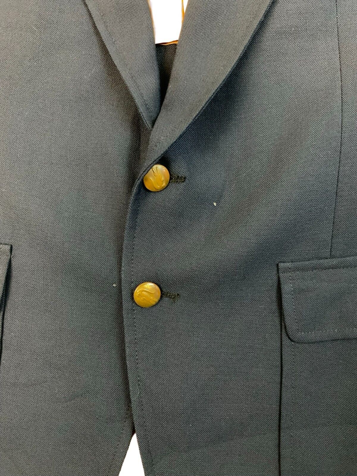 VINTAGE 1980s LACOSTE IZOD BLAZER NAVY BLUE SIZE 38R M