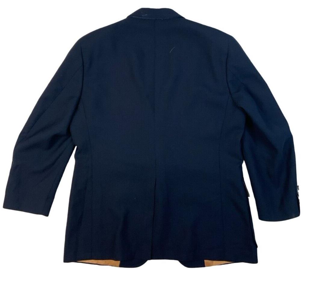 VINTAGE 1980s LACOSTE IZOD BLAZER NAVY BLUE SIZE 38R M